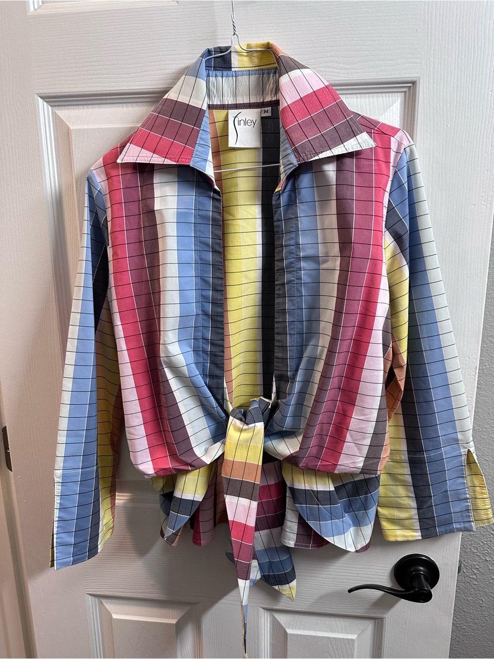 Finley Pastel Multistripe Button-Front Shirt Jacket